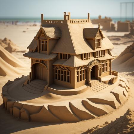 00005-46324351-a (sandsculpturecd, sand) villa, building model, (solo_1.2), standing in sandbeach, , no humans, high quality, masterpiece, real.png